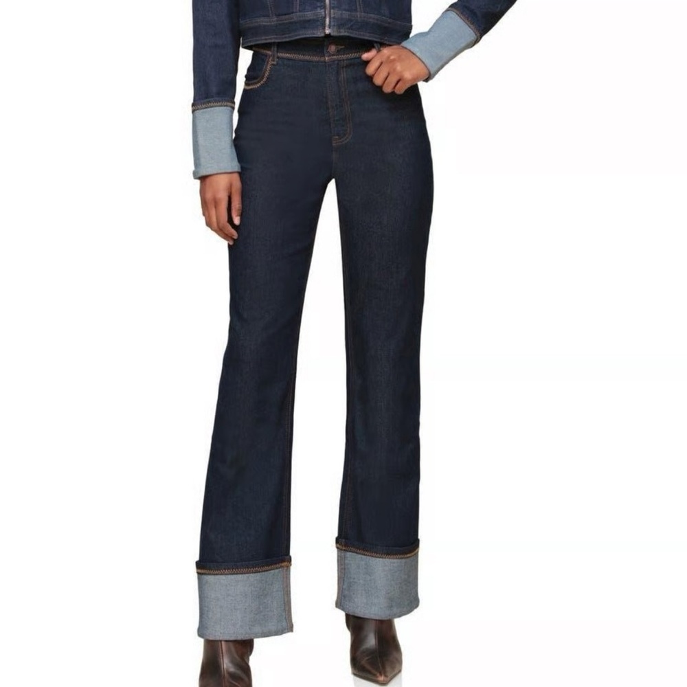 House of Harlow 1960 “Like New” Dark Indigo Flare Jeans Size 26